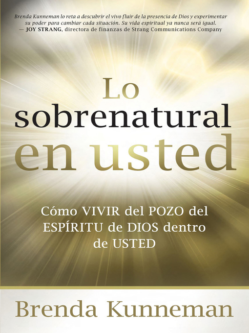 Title details for Lo sobrenatural en usted by Brenda Kunneman - Available